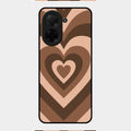 Latte Love Pattern Glossy Metal Case Cover For Poco C71