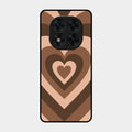 Latte Love Pattern Glossy Metal Case Cover For Poco X7 5G