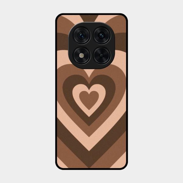 Latte Love Pattern Glossy Metal Case Cover For Poco X7 5G
