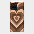 Latte Love Pattern Glossy Metal Case Cover For Realme 8 Pro