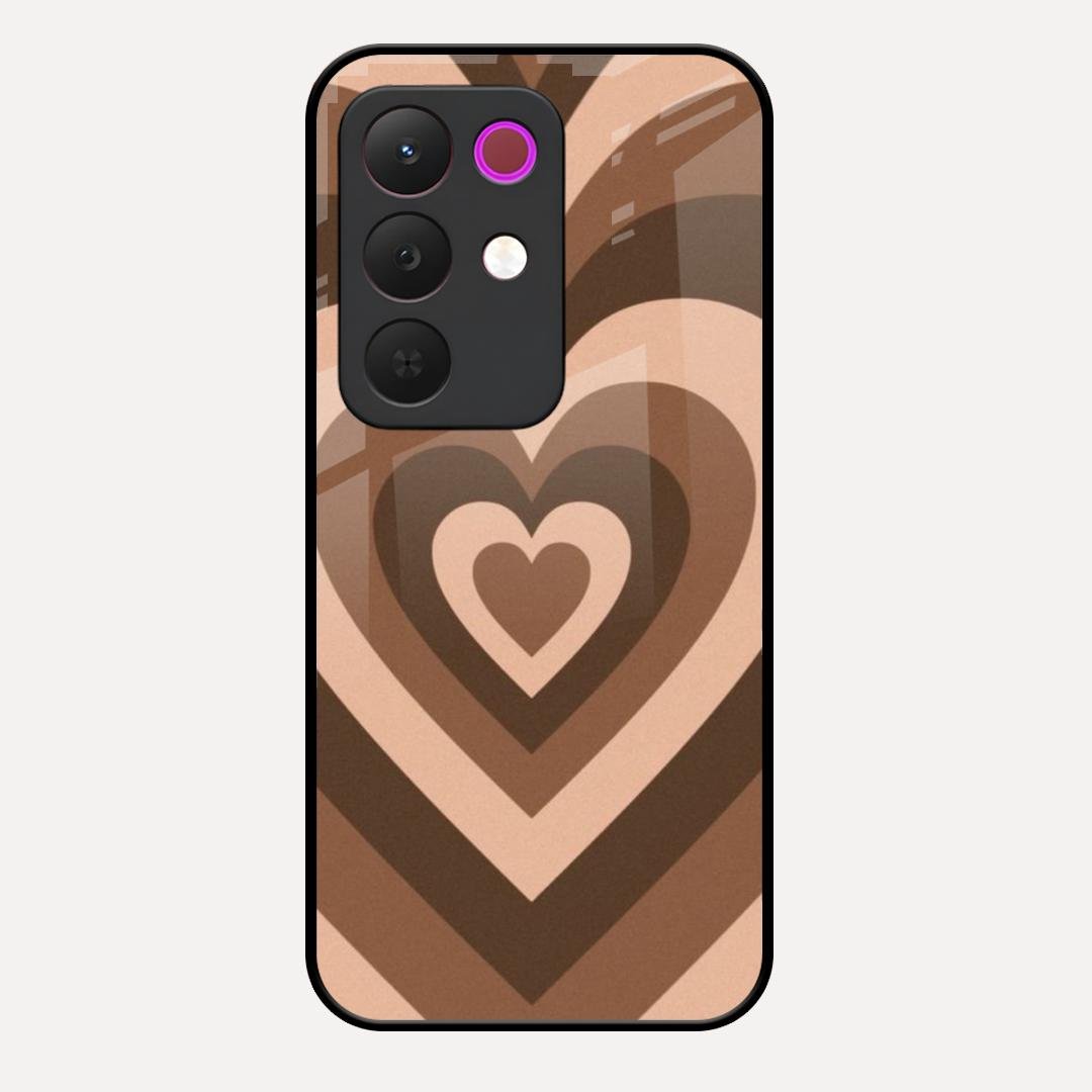 Latte Love Pattern Glossy Metal Case Cover For Realme C85 5G