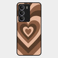 Latte Love Pattern Glossy Metal Case Cover For Realme P3 Lite 5G