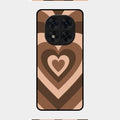 Latte Love Pattern Glossy Metal Case Cover For Redmi Note 14 Pro 5G