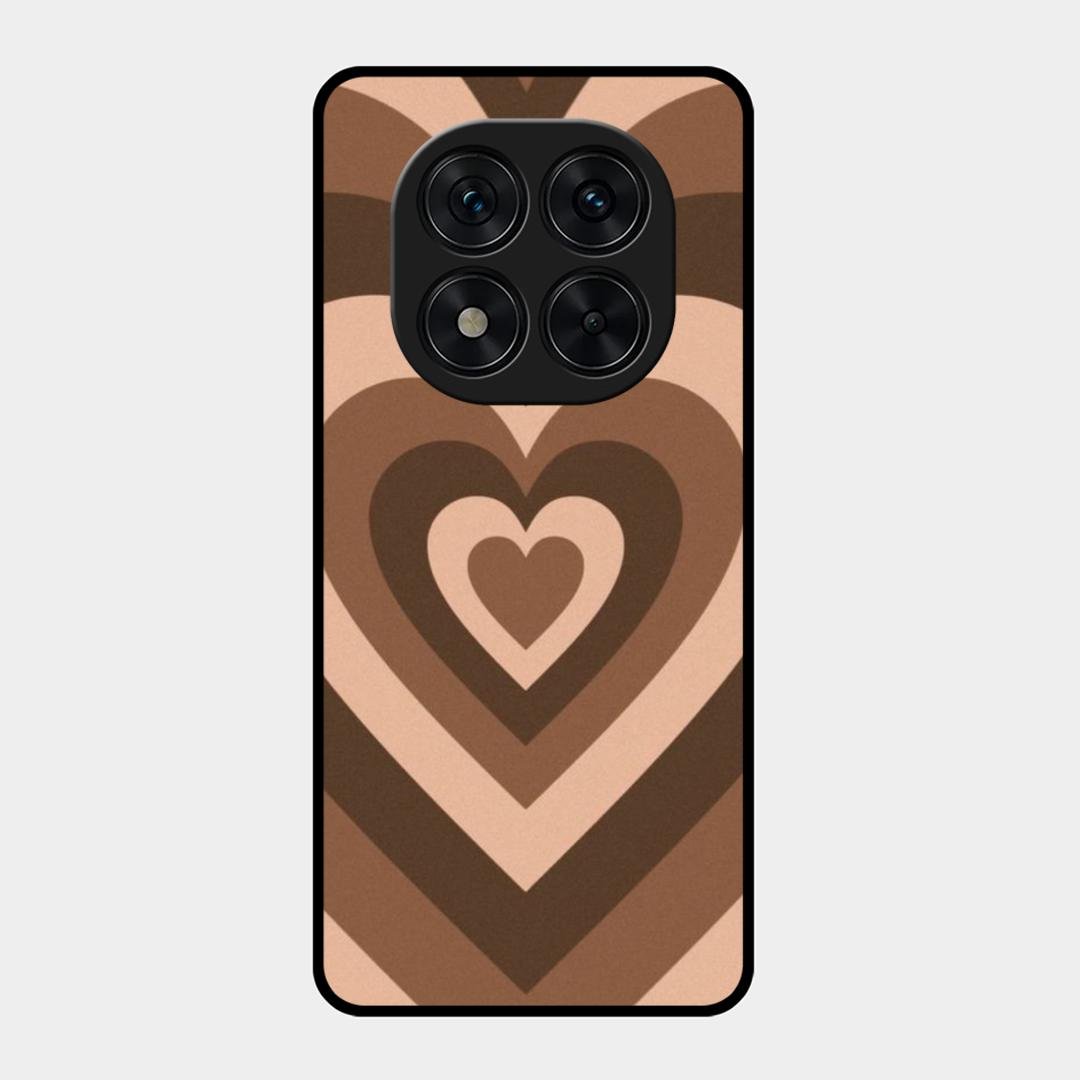 Latte Love Pattern Glossy Metal Case Cover For Redmi Note 15 Pro Plus 5G