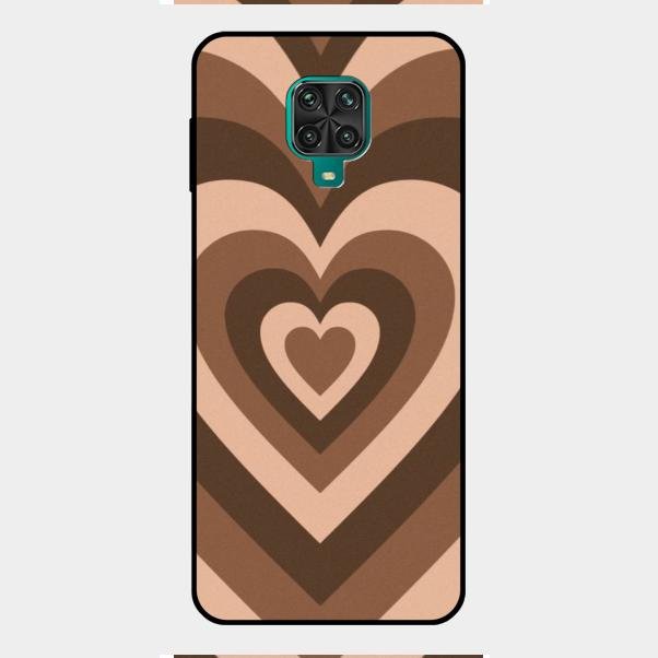 Latte Love Pattern Glossy Metal Case Cover For Redmi Note 9 Pro Max