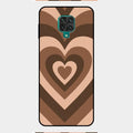 Latte Love Pattern Glossy Metal Case Cover For Redmi Note 9 Pro