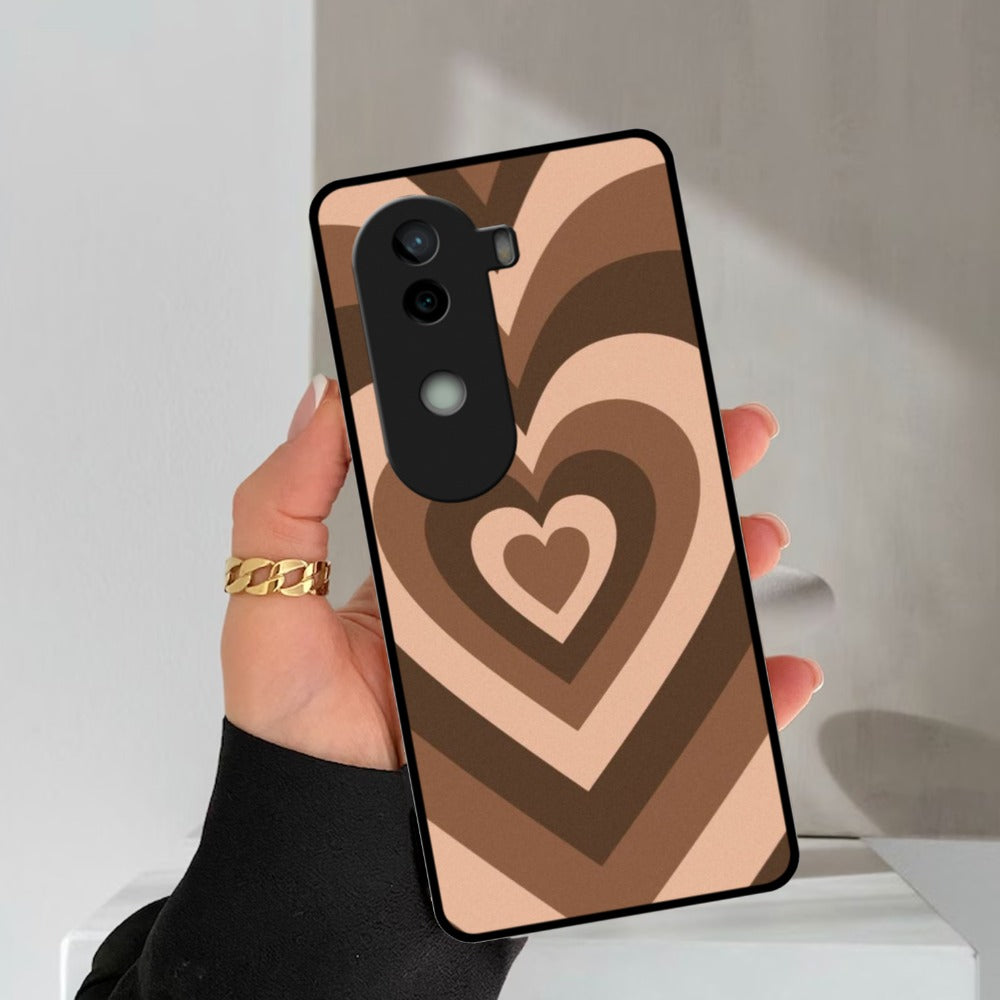 Latte Love Patter Glossy Metal Case Cover Coffee For Vivo