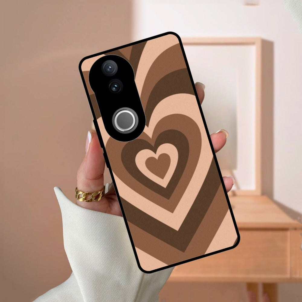 Latte Love Patter Glossy Metal Case Cover Coffee For Vivo