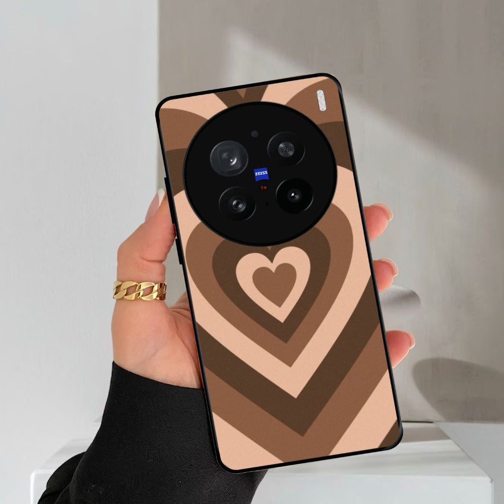 Latte Love Patter Glossy Metal Case Cover Coffee For Vivo