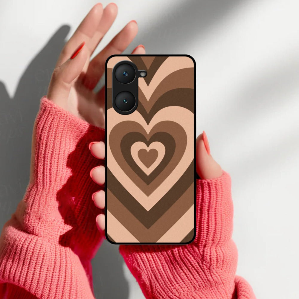 Latte Love Patter Glossy Metal Case Cover Coffee For Vivo
