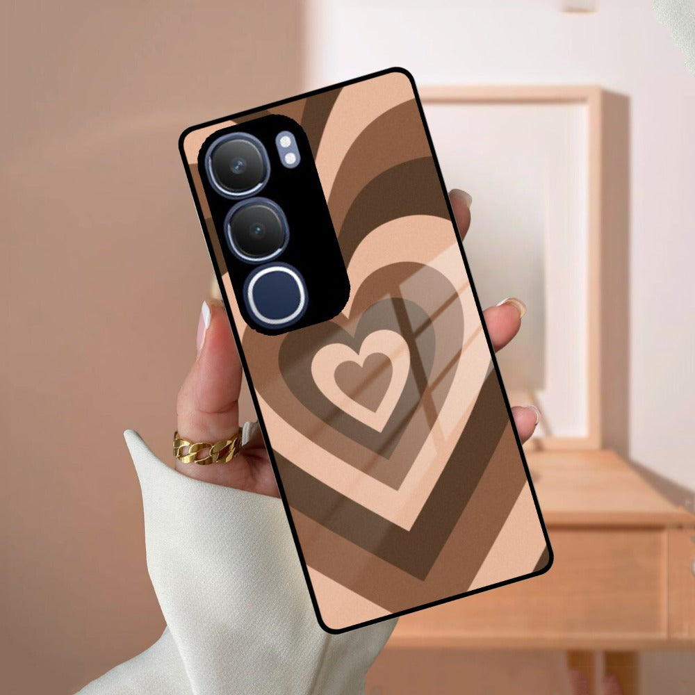 Latte Love Patter Glossy Metal Case Cover Coffee For Vivo