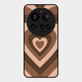 Latte Love Pattern Glossy Metal Case Cover For Xiaomi 15 Ultra 5G