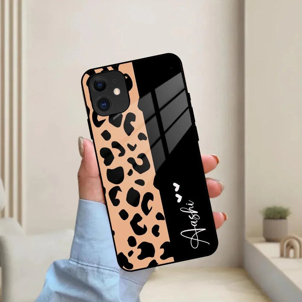 Leopard Glass Case Cover For iPhone - ShopOnCliQ