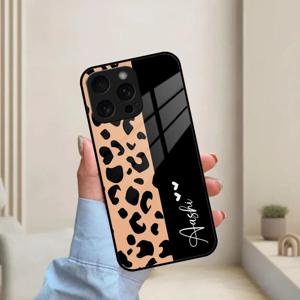 Leopard Glass Case Cover For iPhone - ShopOnCliQ