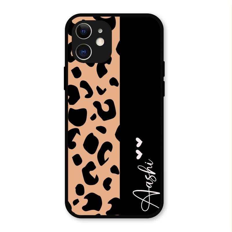 Leopard Glass Case Cover For iPhone 12