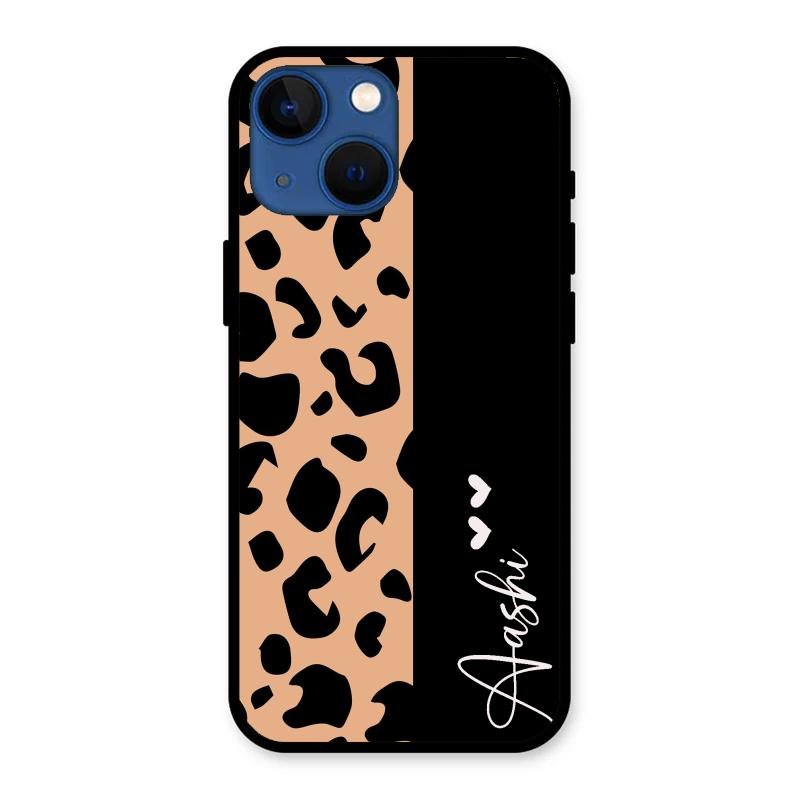 Leopard Glass Case Cover For iPhone 13 mini