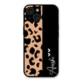 Leopard Glass Case Cover For iPhone 15
