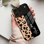 Leopard Glass Case Cover For iPhone 17 Pro Max