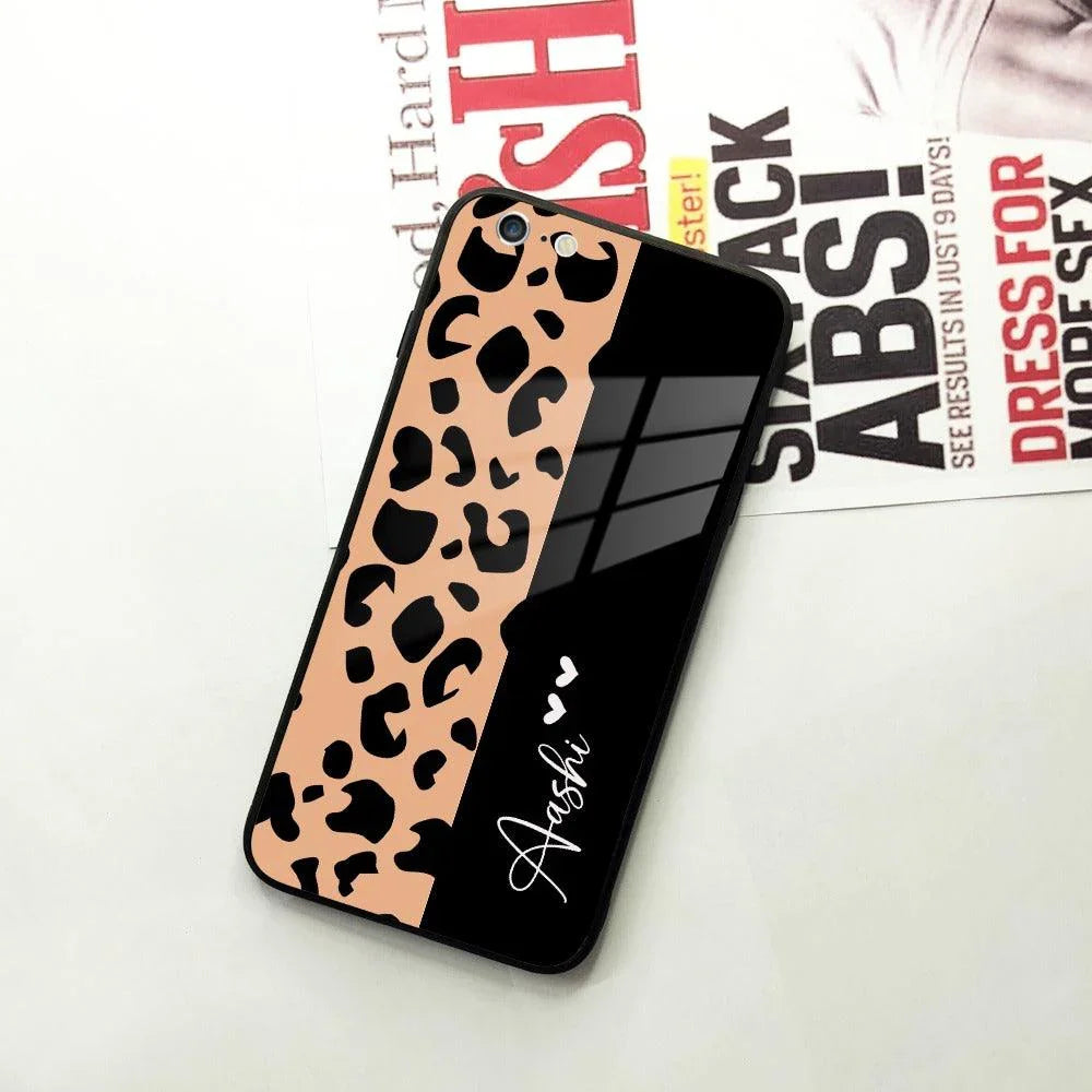 Leopard Glass Case Cover For iPhone - ShopOnCliQ
