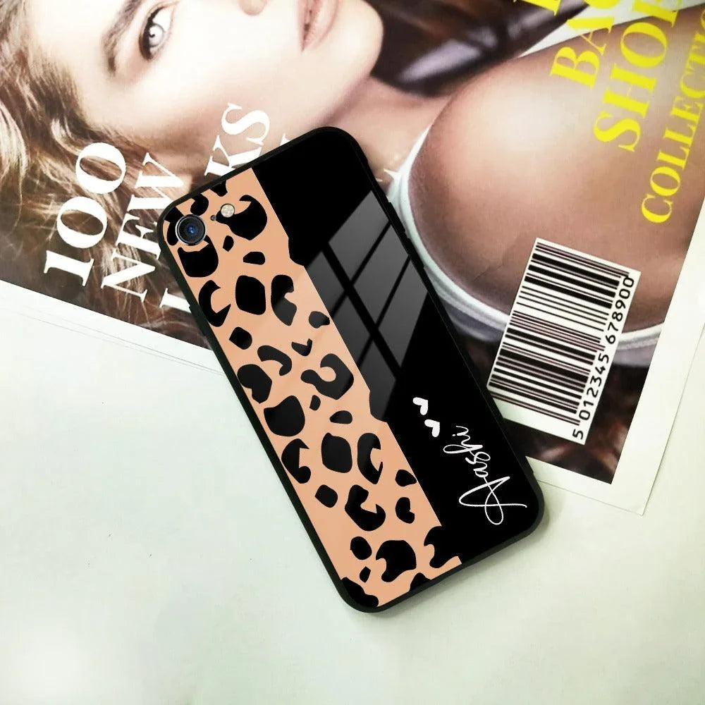 Leopard Glass Case Cover For iPhone - ShopOnCliQ