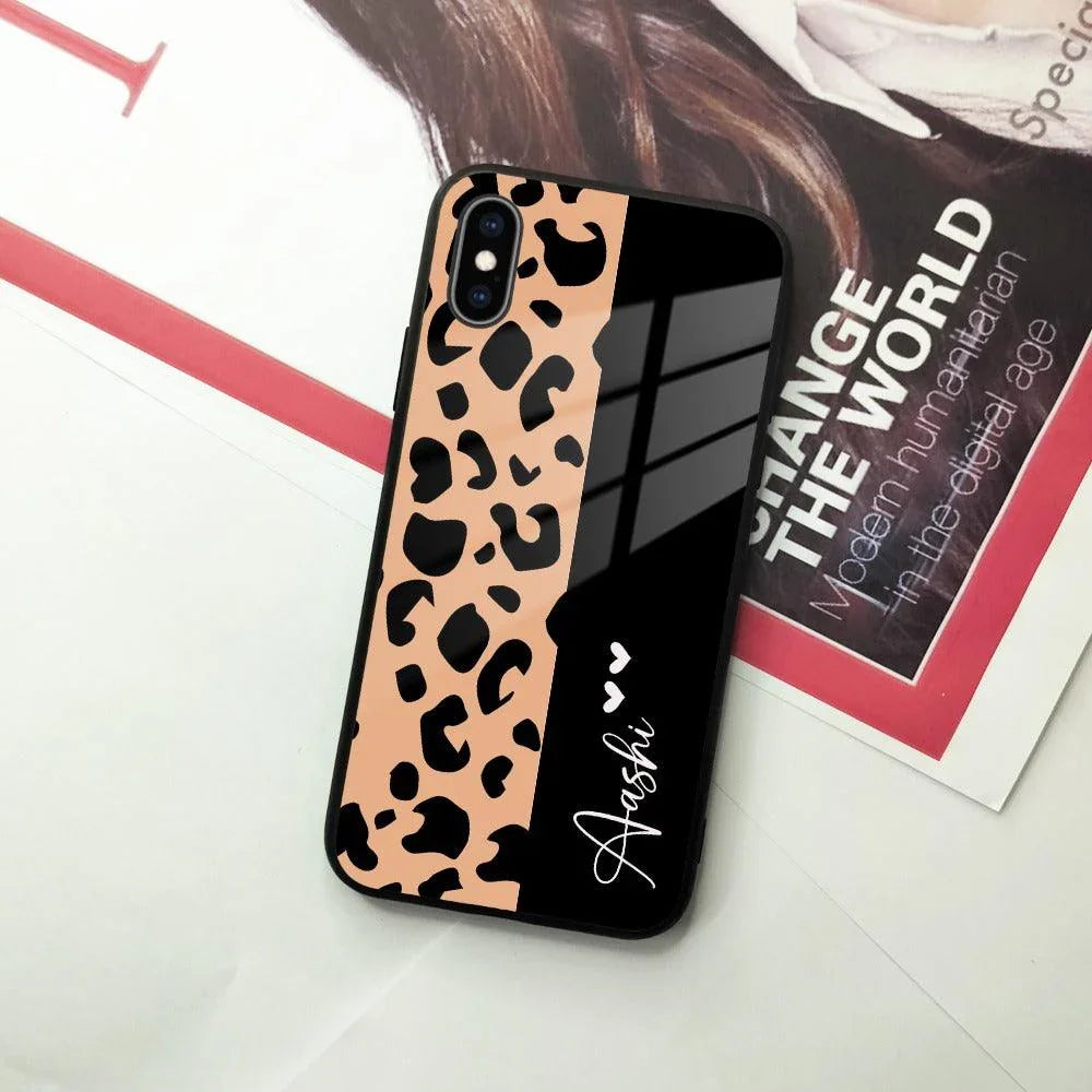 Leopard Glass Case Cover For iPhone - ShopOnCliQ