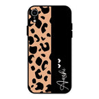 Leopard Glass Case Cover For iPhone XR
