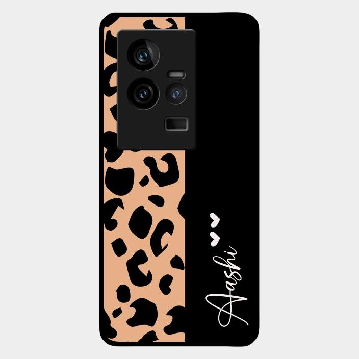 Leopard Glass Case Cover For Iqoo 11 5G