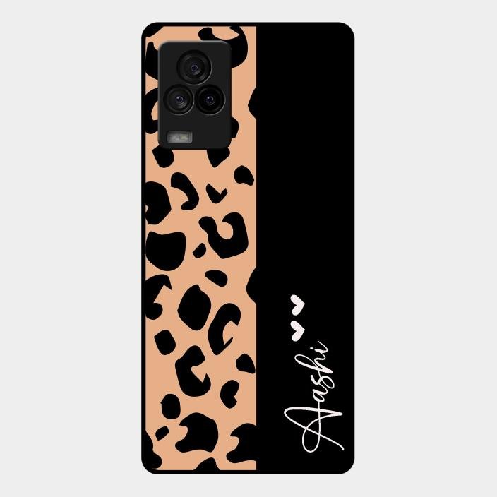 Leopard Glass Case Cover For Iqoo 7 Legend 5G