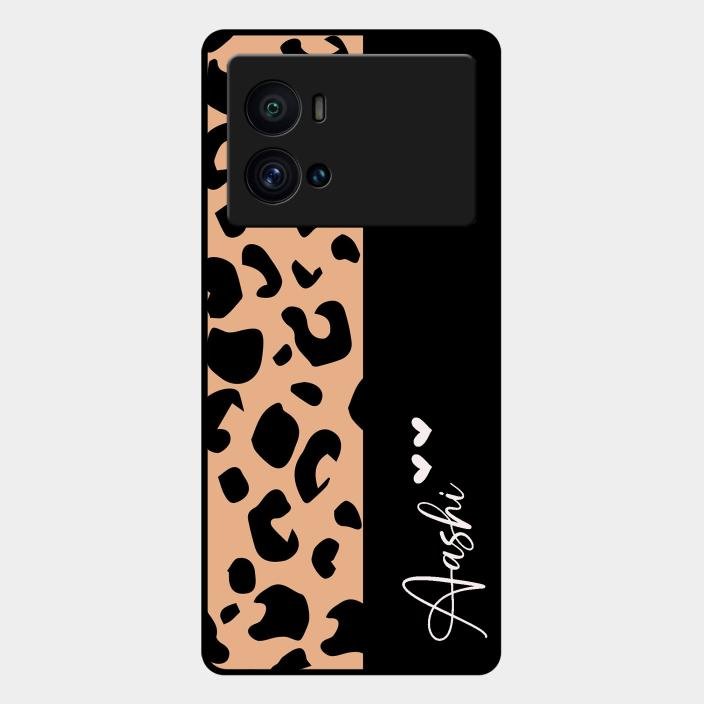 Leopard Glass Case Cover For Iqoo 9 Pro 5G