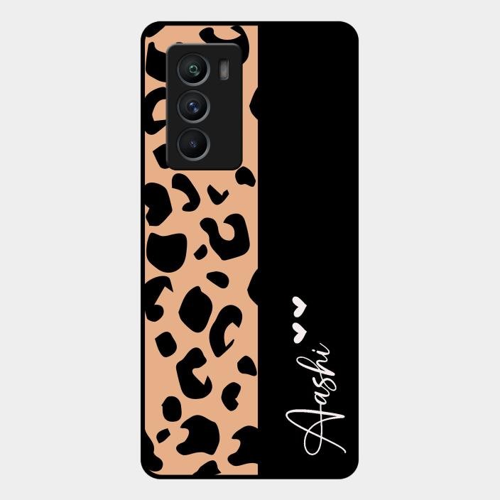 Leopard Glass Case Cover For Iqoo 9 Se 5G