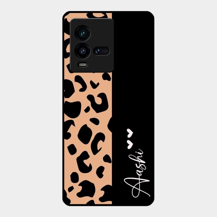 Leopard Glass Case Cover For Iqoo 9T 5G