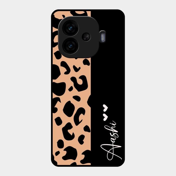Leopard Glass Case Cover For Iqoo Neo 10R 5G
