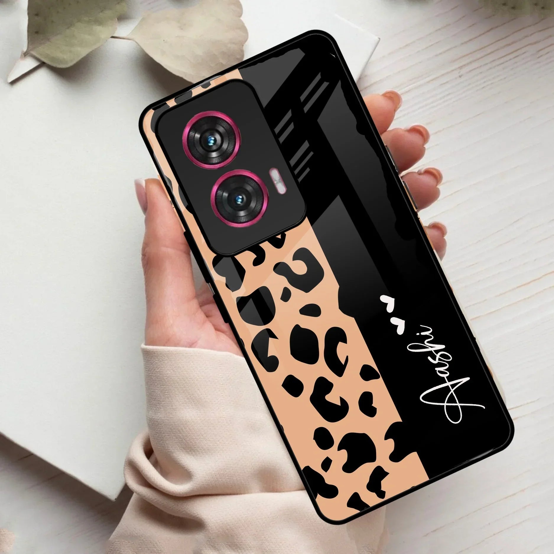 Leopard Glass Case Cover For Motorola - ShopOnCliQ