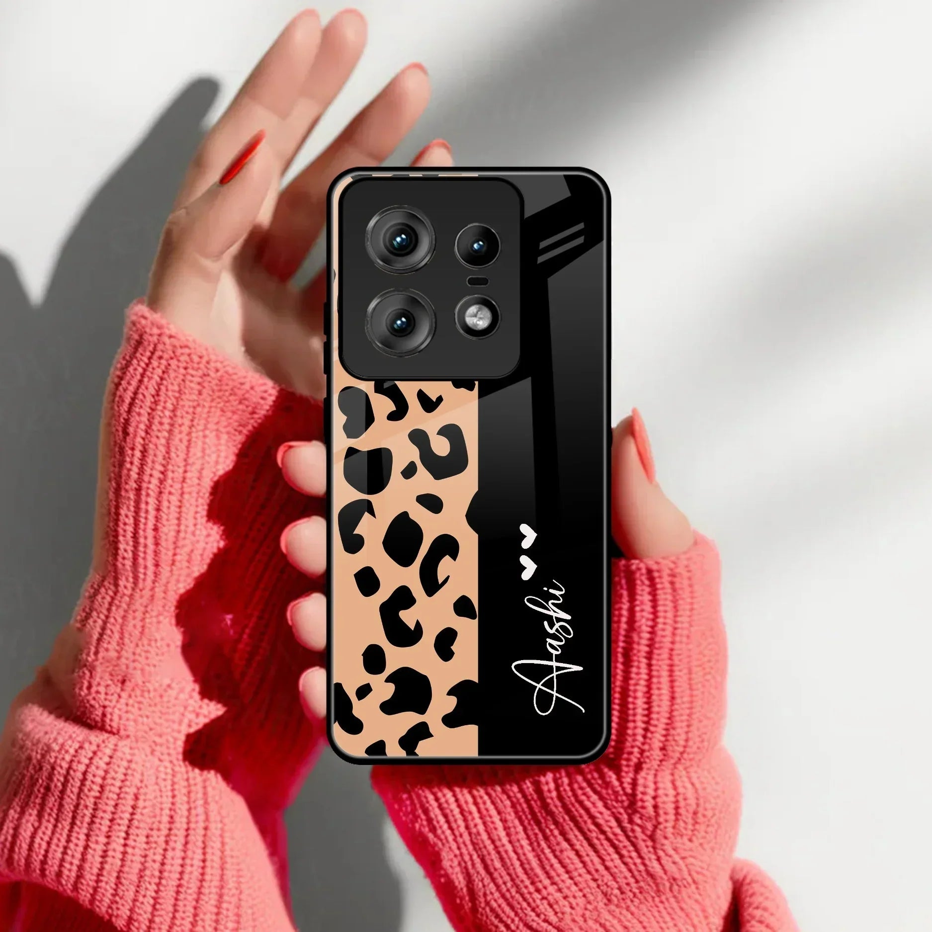 Leopard Glass Case Cover For Motorola - ShopOnCliQ