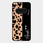 Leopard Glass Case Cover For Nothing Phone 3A 5G