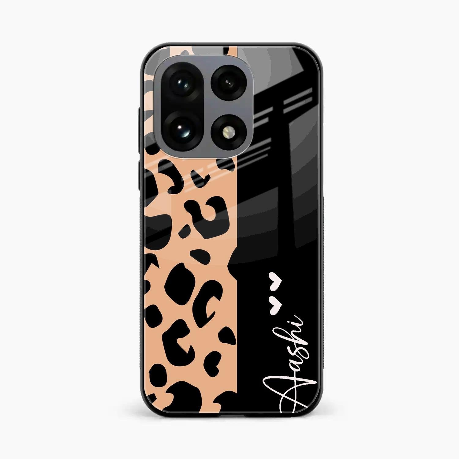 Leopard Glass Case Cover For OnePlus 15 5G