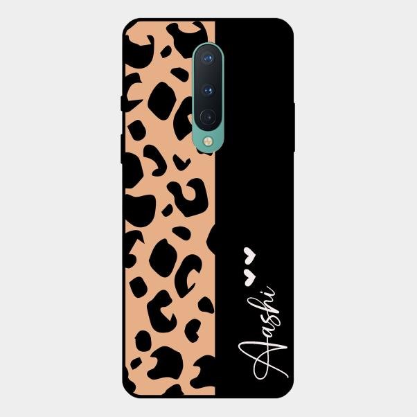 Leopard Glass Case Cover For Oneplus 8