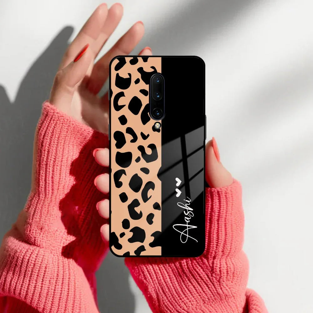 Leopard Glass Case Cover For Oneplus - ShopOnCliQ