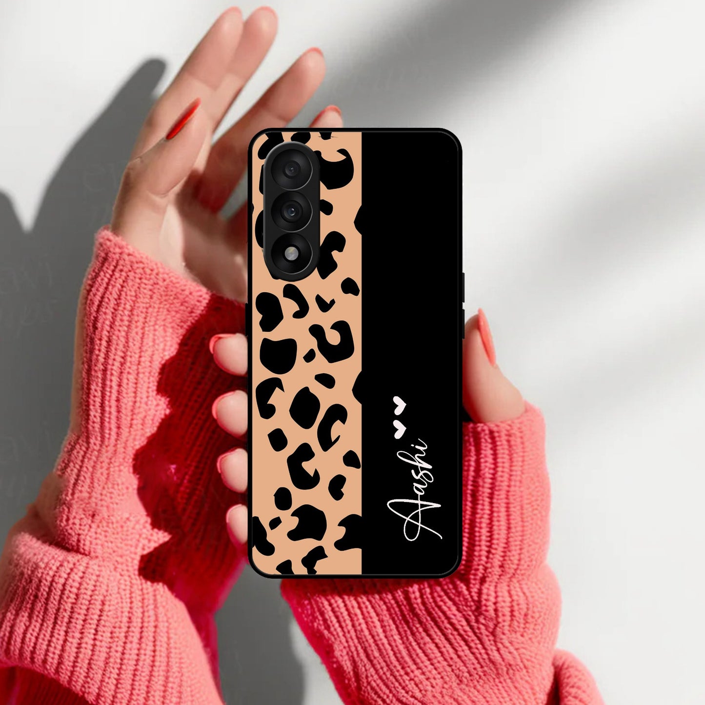 Leopard Glass Case Cover For Oneplus