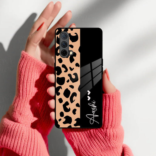 Leopard Glass Case Cover For Oneplus