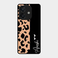 Leopard Glass Case Cover For Oppo A3X 5G