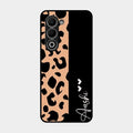 Leopard Glass Case Cover For Oppo A5 5G