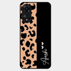 Leopard Glass Case Cover For Oppo A78 5G