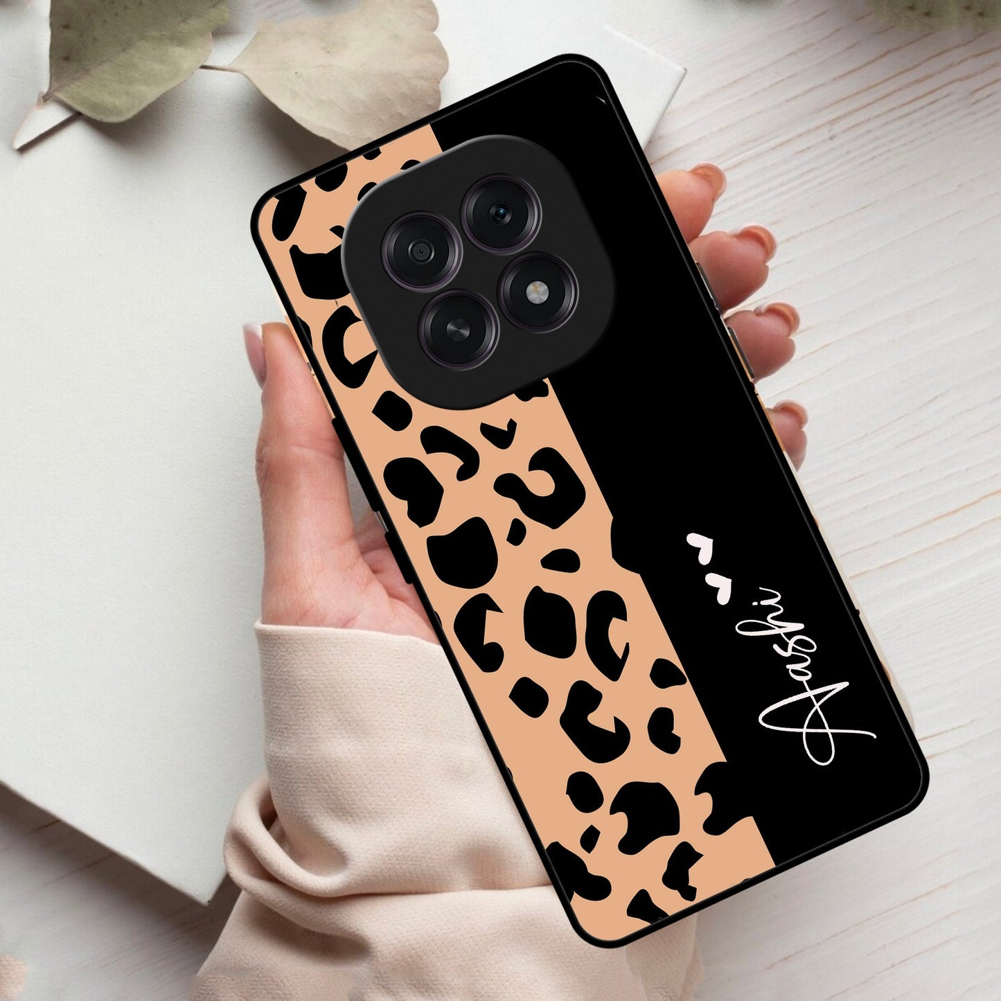Leopard Glass Case Cover For Oppo