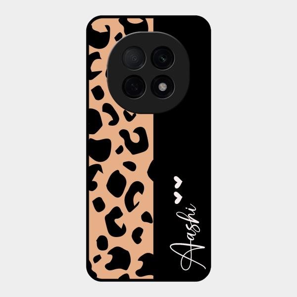 Leopard Glass Case Cover For Oppo F29 Pro 5G