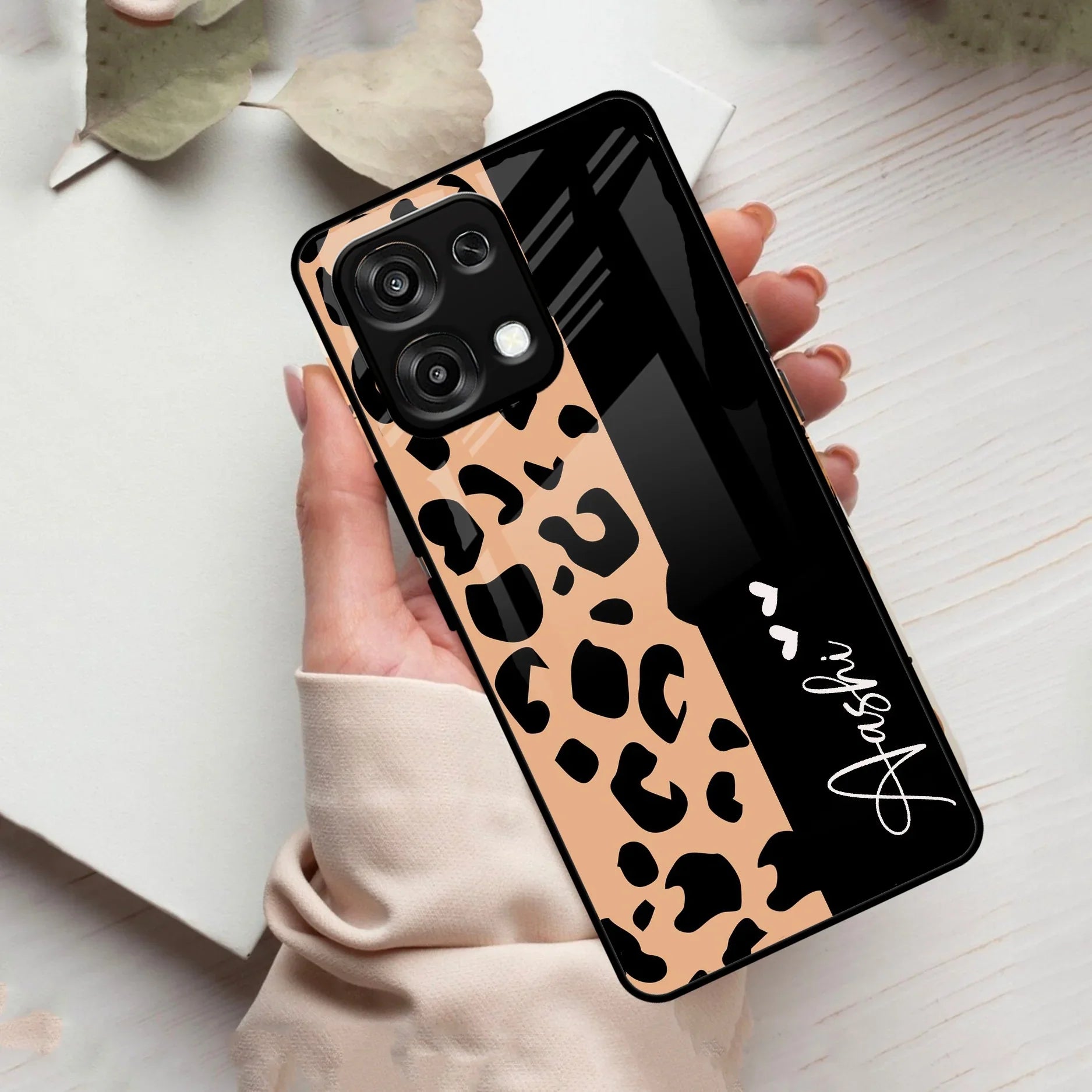 Leopard Glass Case Cover For Oppo