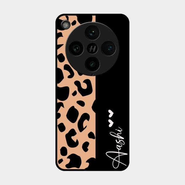 Leopard Glass Case Cover For Oppo Find X8 Pro 5G
