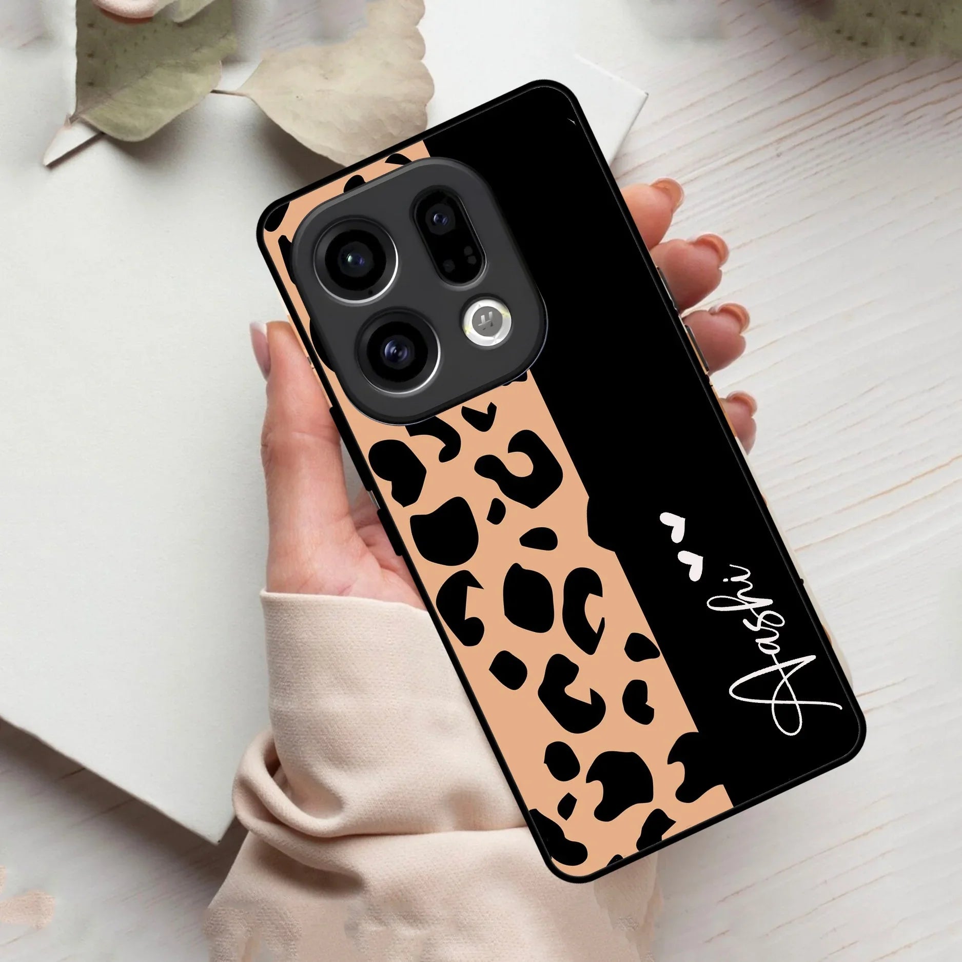 Leopard Glass Case Cover For Oppo