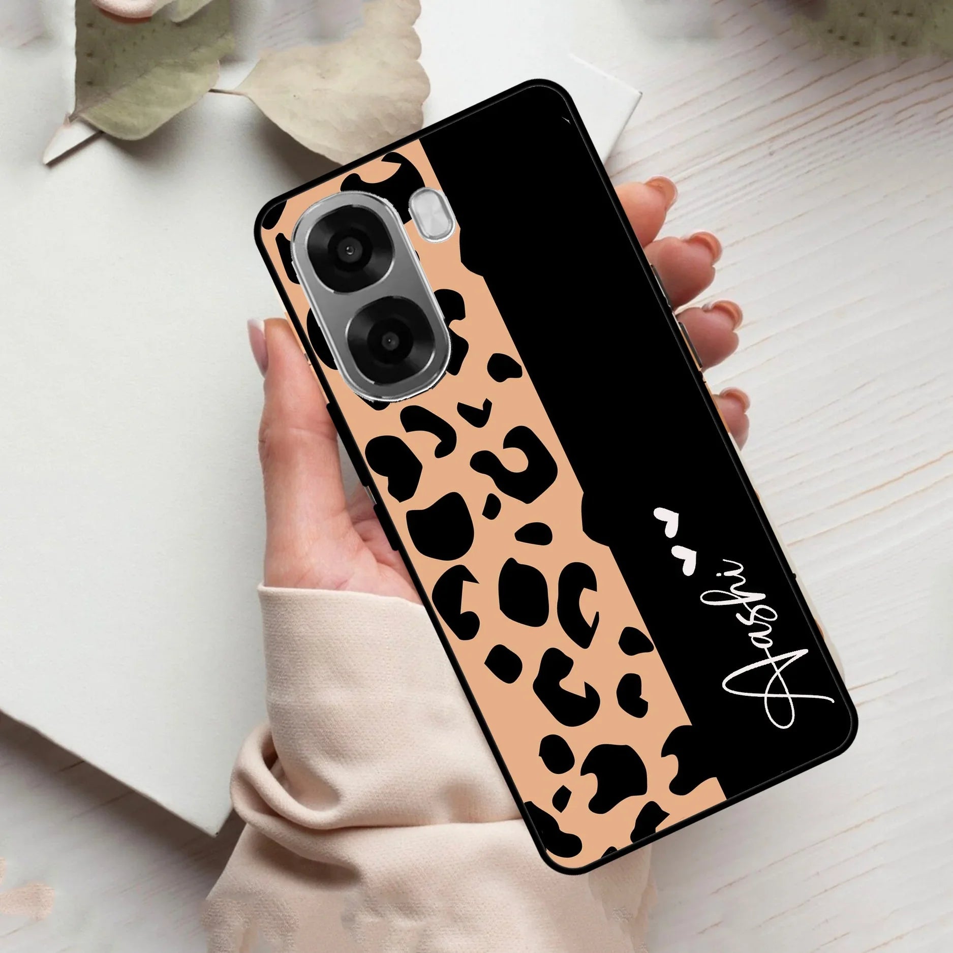 Leopard Glass Case Cover For Oppo