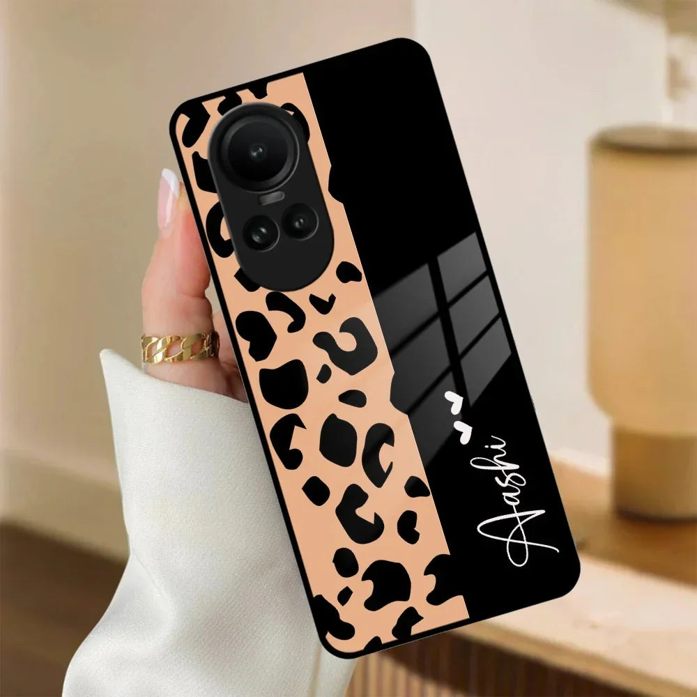 Leopard Glass Case Cover For Oppo - ShopOnCliQ